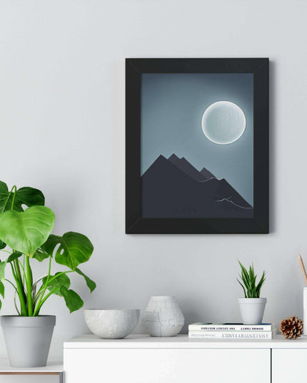 Celestial Harmony Eco-Conscious Framed Art Print