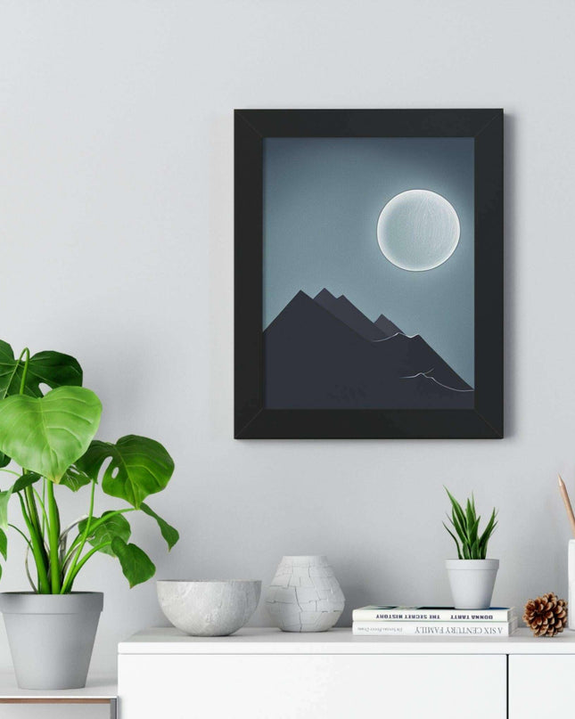 Celestial Harmony Eco-Conscious Framed Art Print