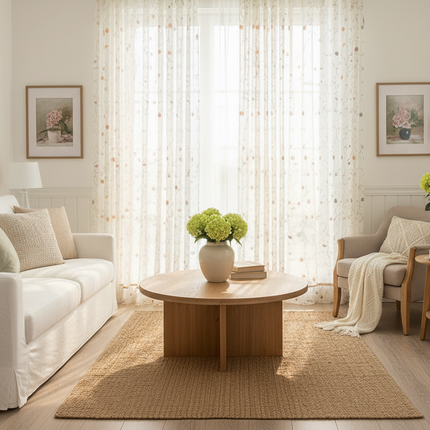 Garden Embroidered Window Screen Panel Linen Polyester Blend Curtains garden-embroidered-window-screen Arts, Crafts & Sewing›Art Supplies›Paint