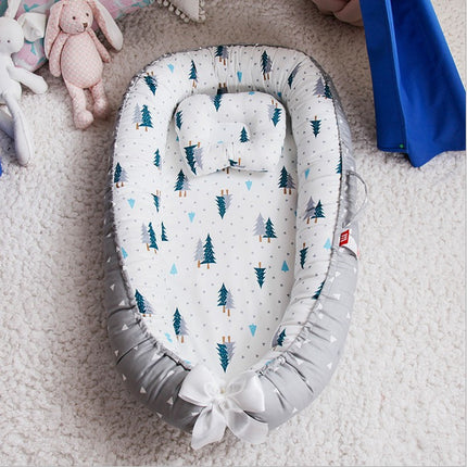 Peekaboo Studio Cotton Crib Bed - Soft & Breathable for Ultimate Comfo