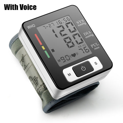 Peekaboo Studio Wrist Blood Pressure Monitor, Adjustable Cuff, 90 Read