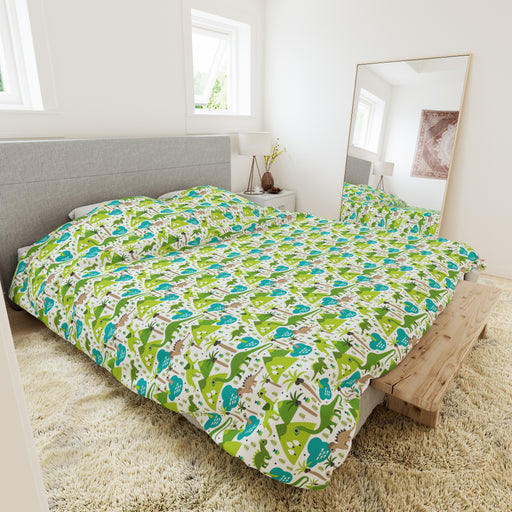 Dinosaur Duvet Cover with Customizable Artwork - Luxury Bedding