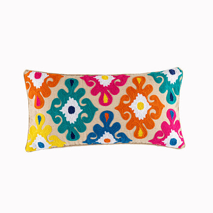 Yafeng Cushion Cover Tassel Fur Ball Patch Cushion Cover