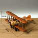 Vintage Handcrafted Wooden Aircraft Decoration for Home and Tabletop Model Display