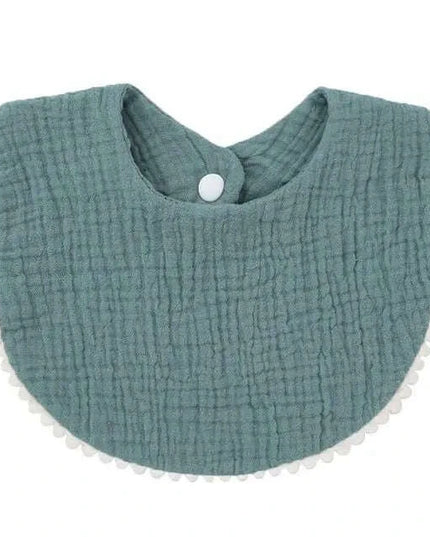 Soft Cotton Baby Bibs with Absorbent Lace - Perfect for Newborns and Toddlers