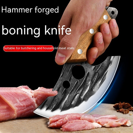 Forging Multifunctional Boning Knife With Cutout Design For Easy Bone Picking