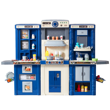 VEVOR 74-Piece Kids Kitchen Playset with Realistic Cooking Accessories
