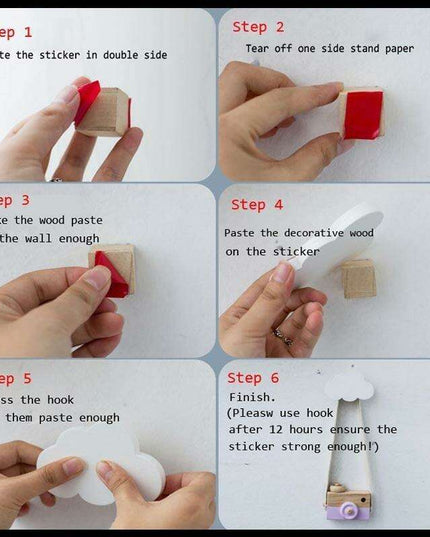 Charming Nordic Wall Hooks for Kids - Cute Rabbit, Cactus, Bow, and Ice Cream Designs