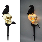 Skull-headed crow - looking left