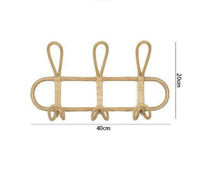 Whimsical Rattan Wall Hooks for Playful Kids' Rooms
