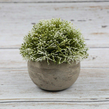 Serene Green Faux Bonsai Plant for Elegant Desk Decoration