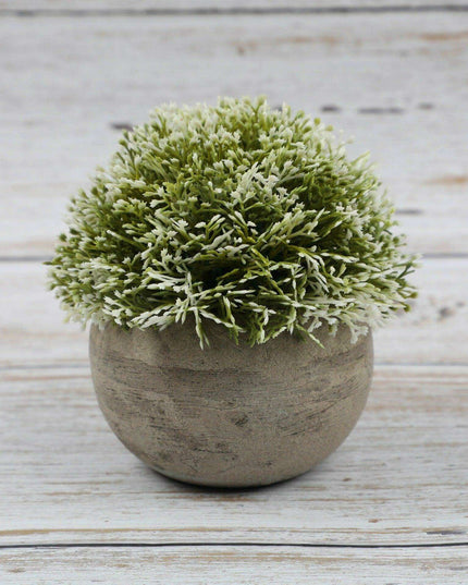 Serene Green Faux Bonsai Plant for Elegant Desk Decoration