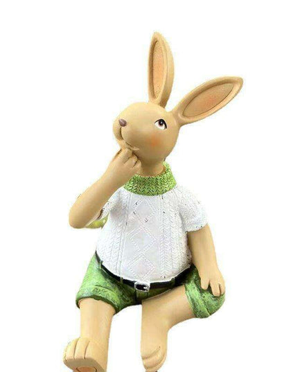 Charming Bunny Resin Sculptures for Enchanting Outdoor Spaces