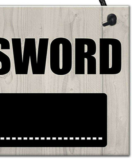 Stylish Wooden WiFi Access Sign: Modern Decor for Trendy Spaces