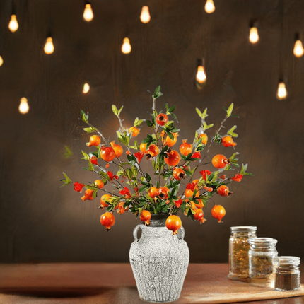 1PC Artificial Pomegranate Branch For Home Decor - Très Elite