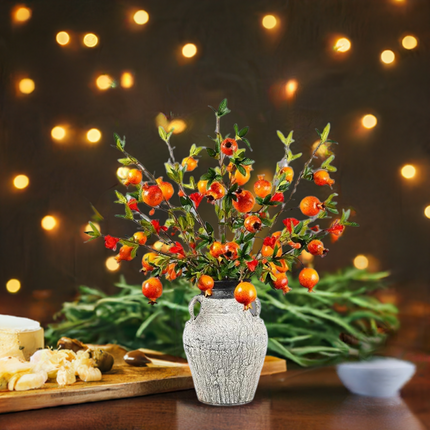 1PC Artificial Pomegranate Branch For Home Decor - Très Elite