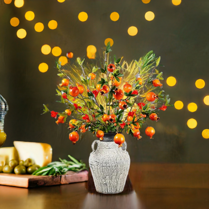 1PC Artificial Pomegranate Branch For Home Decor - Très Elite