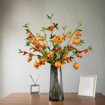 1PC Artificial Pomegranate Branch For Home Decor - Très Elite