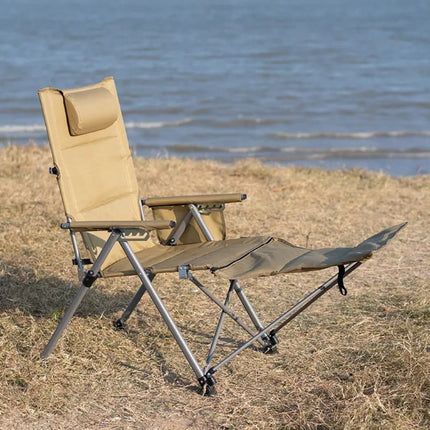 Outdoor Folding Recliner Chair – High Back, Portable & Comfort