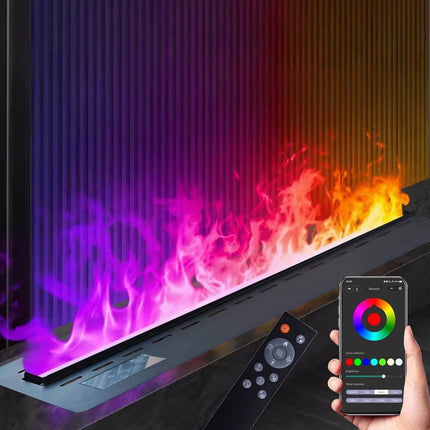 Modern 3D Steam Fireplace Insert & Humidifier for Home