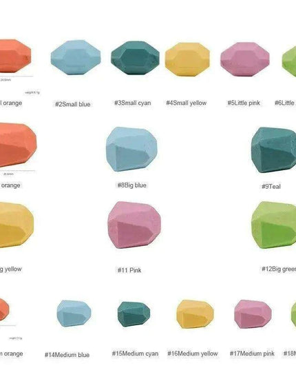 Colorful Wooden Building Blocks Kit for Creative Learning and Logical Development