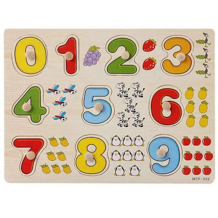 Interactive Montessori Wooden Puzzle Set - Fun Learning Toy for Early Childhood Development