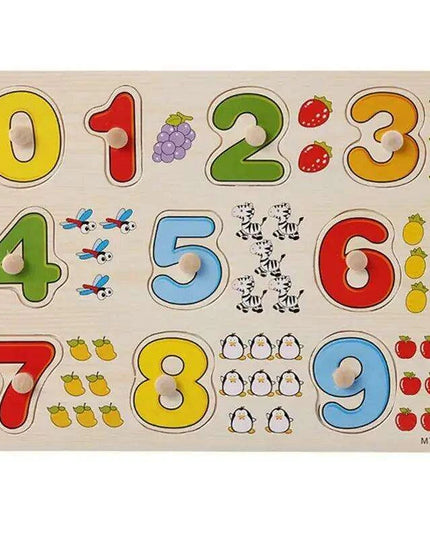 Interactive Montessori Wooden Puzzle Set - Fun Learning Toy for Early Childhood Development