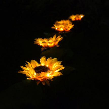 LED Solar Garden Lanterns — Pastoral Flower Design