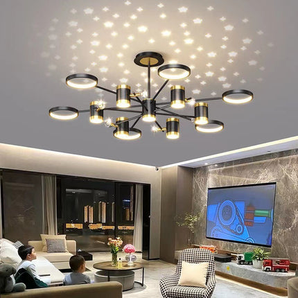 Light Luxury Chandelier Nordic Star Lamp Combination Whole House Packa