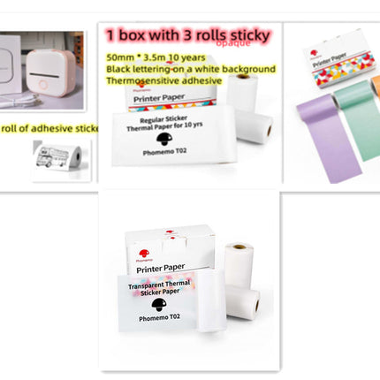 Portable Mini Thermal Label Printer Home Photo Printer Student Wrong Q