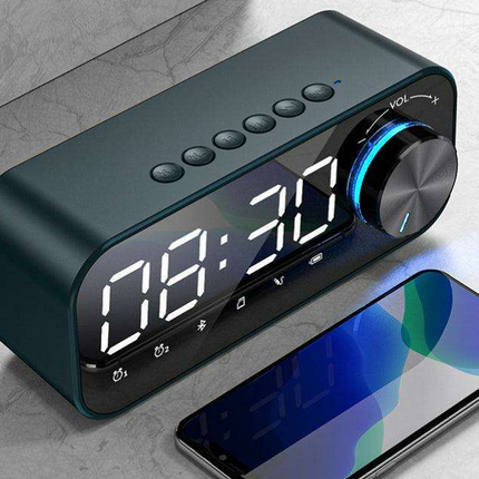 Bluetooth Mini Clock Speaker with Powerful Subwoofer - Your Ultimate Music Experience