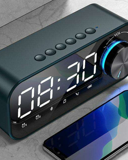 Bluetooth Mini Clock Speaker with Powerful Subwoofer - Your Ultimate Music Experience