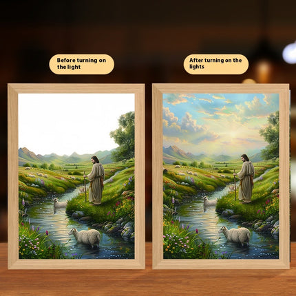 Peekaboo Studio Jesus LED Night Light & Photo Frame - Unique Home Deco