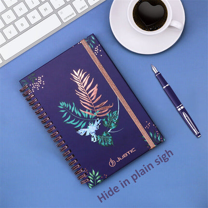 Spiral Flowers Password Organizer Book with Alphabetical Tabs, 140 Pag