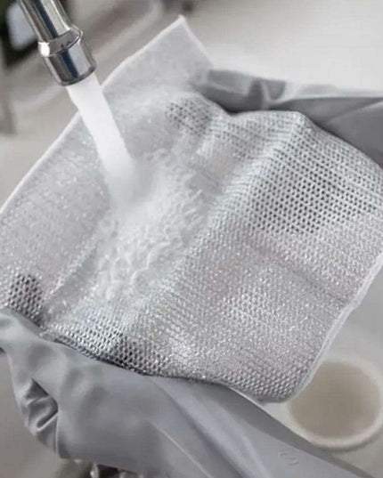 Microfiber Steel Wire Cleaning Cloths for Kitchen Dishes