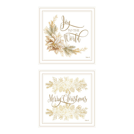 Mollie B 2-Piece Merry Christmas Wall Art Set - Framed Decor Print
