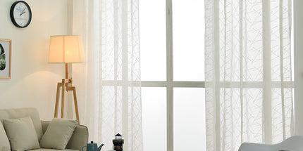 Peekaboo Studio Embroidery Yarn Curtains for Living Room & Bedroom, El