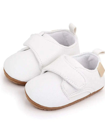 Newborn Baby Shoes Baby Boy Girl Shoes Classic Leather Rubber Sole Anti-slip