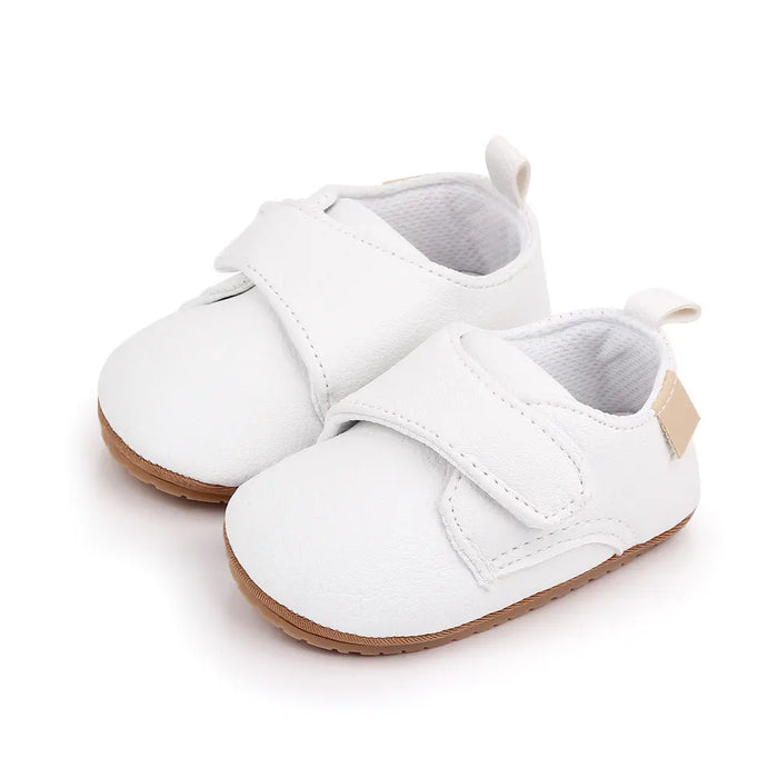 Newborn Baby Shoes Baby Boy Girl Shoes Classic Leather Rubber Sole Anti-slip