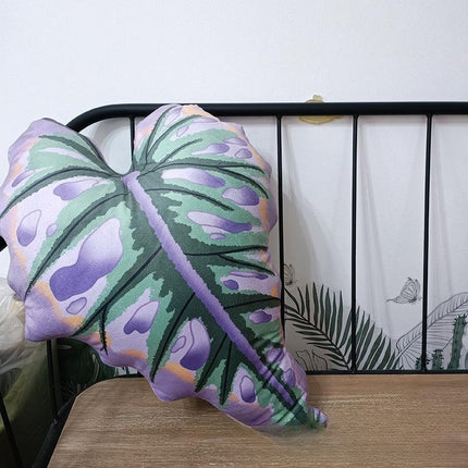 Peekaboo Studio Tropical Plant Leaves Pillow - Soft Fabric & Vibrant D