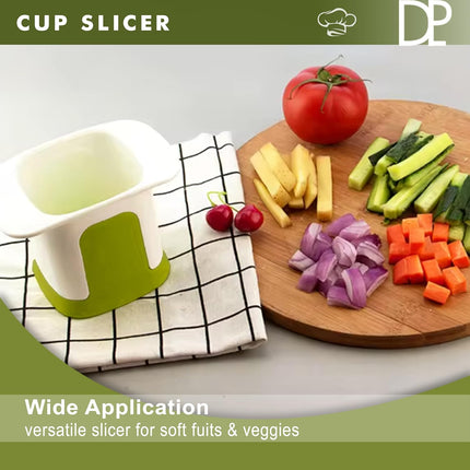 Peekaboo Studio Fruit Cup Slicer - Quick Chopping for Strawberries & B
