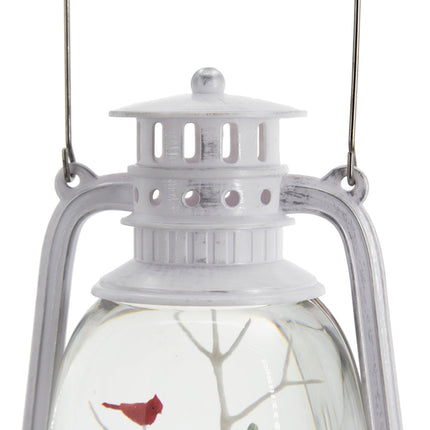 Room and Decor LED Snowman & Tree Water Lantern with Timer, White