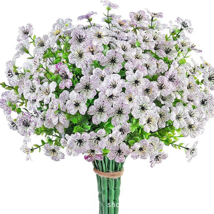 Peekaboo Studio Artificial Violet Flower Bouquet - Elegant Home Decor