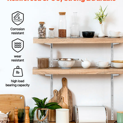 Steel Shelf Pilaster Strip 10 Pack 39" | Très Élite