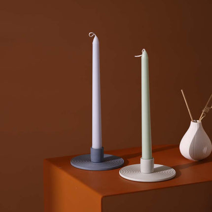 Geometric Porcelain Candle Holder Ornament For Home Decor