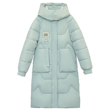 Peekaboo Studio Women's Mid-Length Thickened Coat with Detachable Hat