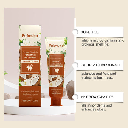 Peekaboo Studio Coconut Blossom Whitening Toothpaste - Natural Flavor