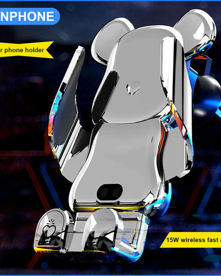 Innovative 15W Wireless Fast Charging Car Phone Mount - Mobile Device Holder for Auto Accessories