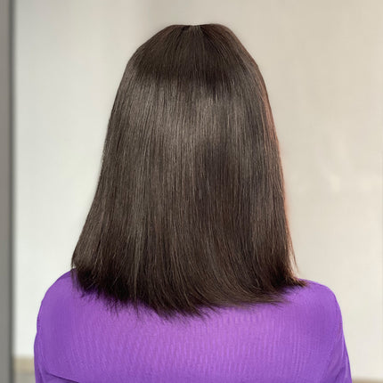 Peekaboo Studio Su Bob's Human Hair Lace Wig - Natural Look, Adjustabl