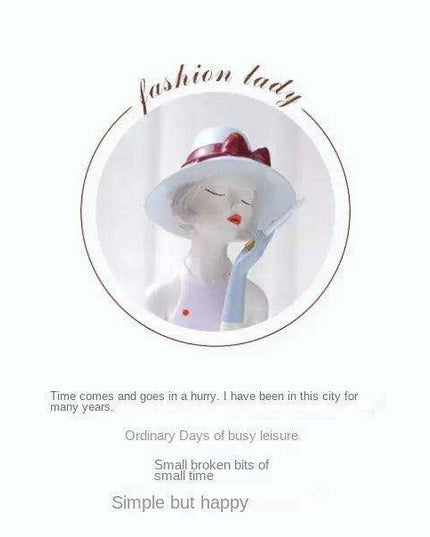 Nordic Elegance Butterfly Maiden Resin Vase - Chic Decorative Accent for Your Home